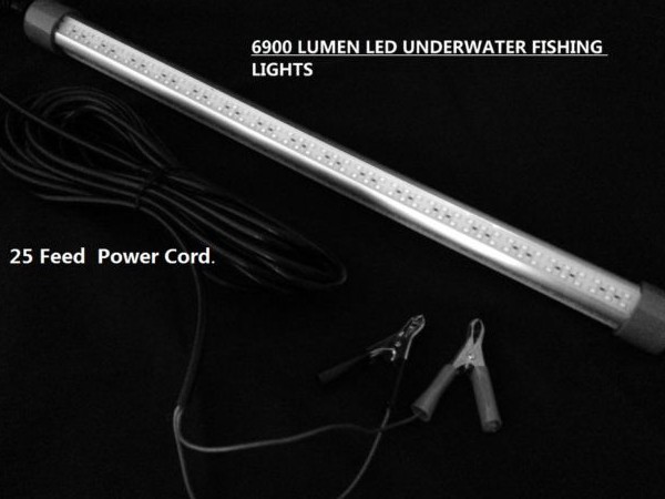 30M Cable AC220-240V 4000W White/Blue Underwater LED Fishing